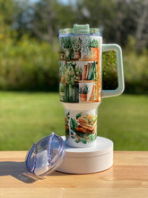Load image into Gallery viewer, Book/Plants 40oz Tumbler