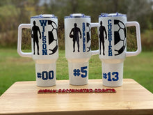 Load image into Gallery viewer, Custom 40oz White w/colored handles