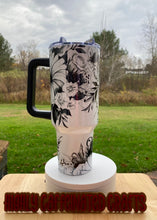 Load image into Gallery viewer, Black/white Cow 40oz Tumbler