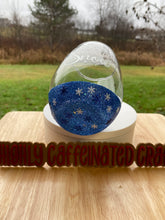 Load image into Gallery viewer, Winter Themed Glitter Wine Glass
