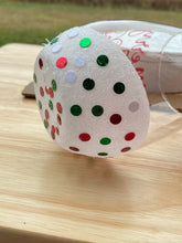 Load image into Gallery viewer, Christmas Themed Glitter Wine Glass