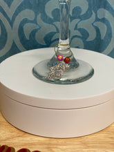 Load image into Gallery viewer, Custom Wire Beaded Wine Glass Charm