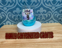 Load image into Gallery viewer, WTF Glitter Wine Glass