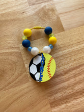 Load image into Gallery viewer, Split Sports Balls 40oz Handle Beaded Charm