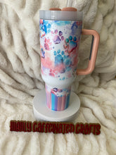 Load image into Gallery viewer, Paw Prints 40oz Tumbler