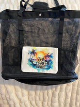 Load image into Gallery viewer, Sun, Sea, Drinks Beach bag w/ built in cooler