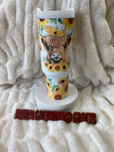 Load image into Gallery viewer, Sunflowers Themed 40oz Tumblers