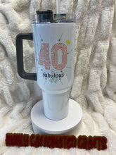 Load image into Gallery viewer, Custom 40oz White w/colored handles