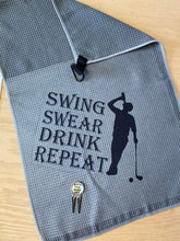 Load image into Gallery viewer, Golf Towel w/ divot tool & putter cover
