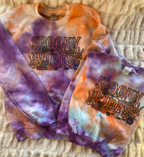Load image into Gallery viewer, Spooky Vibes Tie Dyed Sweatshirts- Toddler
