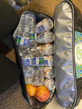 Load image into Gallery viewer, Sun, Sea, Drinks Beach bag w/ built in cooler