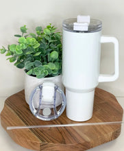 Load image into Gallery viewer, Skull/flowers 40oz Tumbler