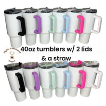 Load image into Gallery viewer, Skull/flowers 40oz Tumbler