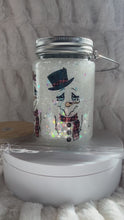 Load and play video in Gallery viewer, Mr. & Mrs. Snowman Sno Globe Lantern/cup