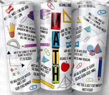 Load image into Gallery viewer, School Subject Tumbler