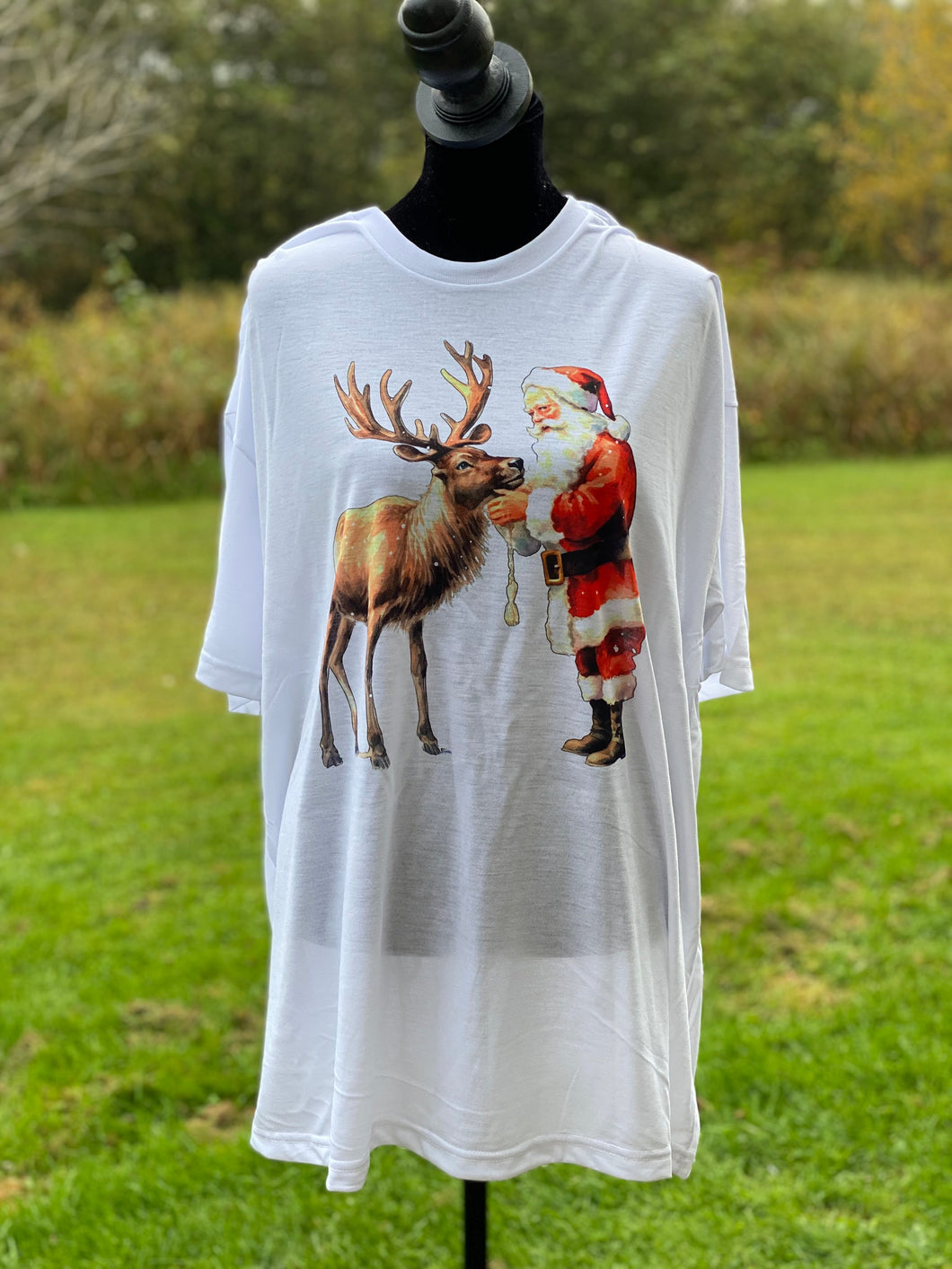 Santa w/ Reindeer Tee