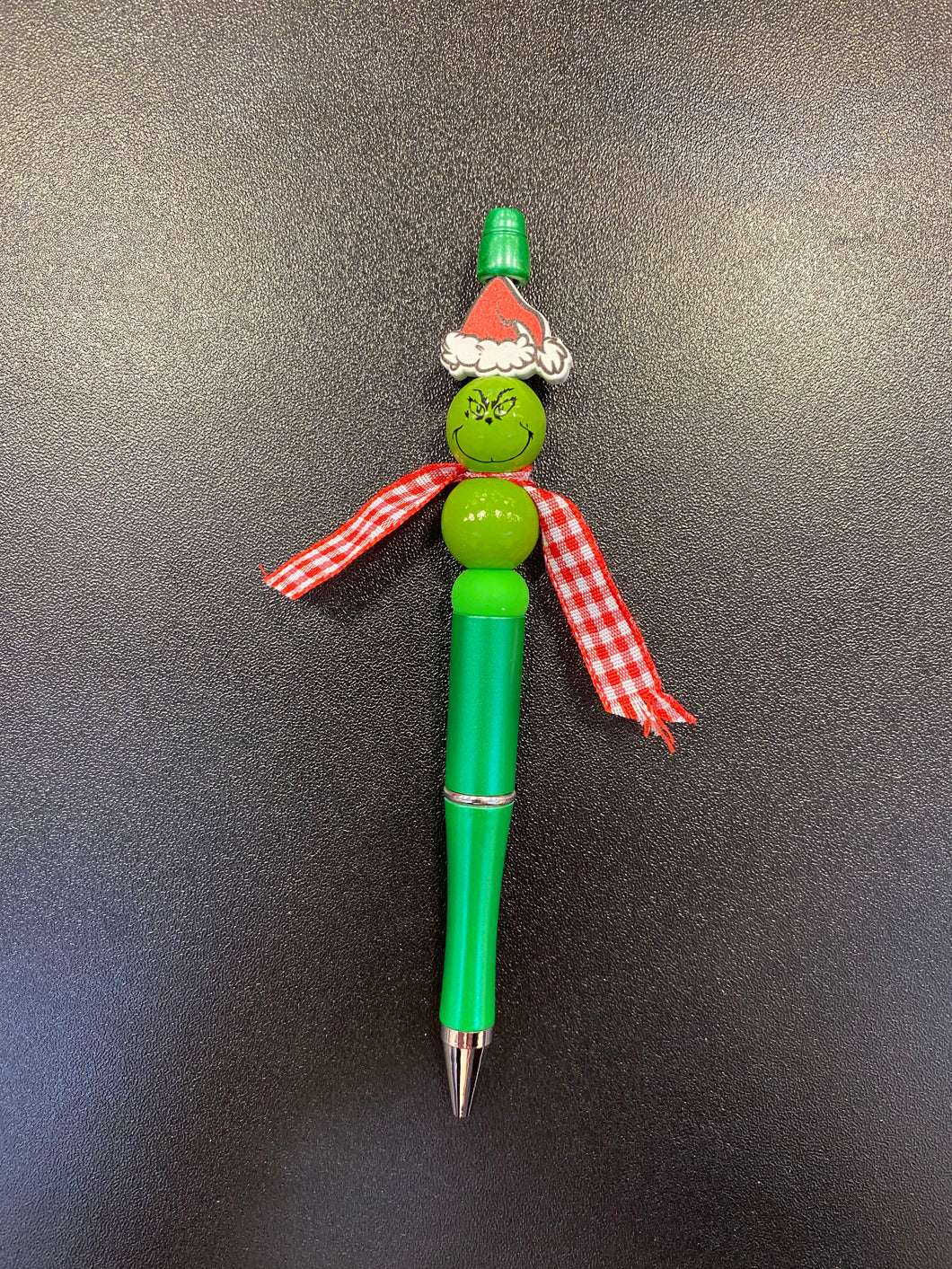 Green Guy Themed Christmas Beaded Pens