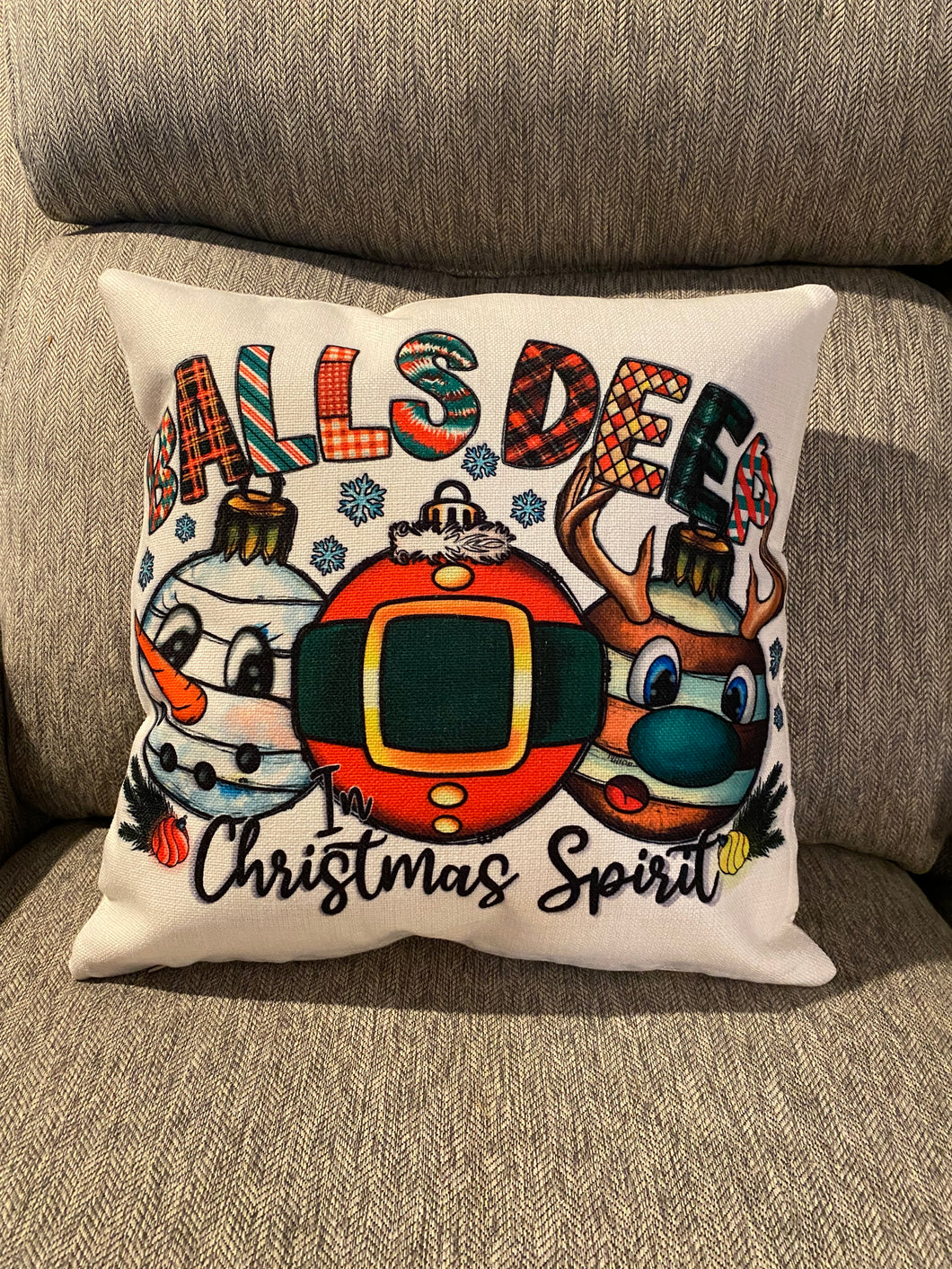 Christmas Themed Pillow Covering