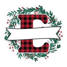 Load image into Gallery viewer, Monogram  Holiday Door Sign
