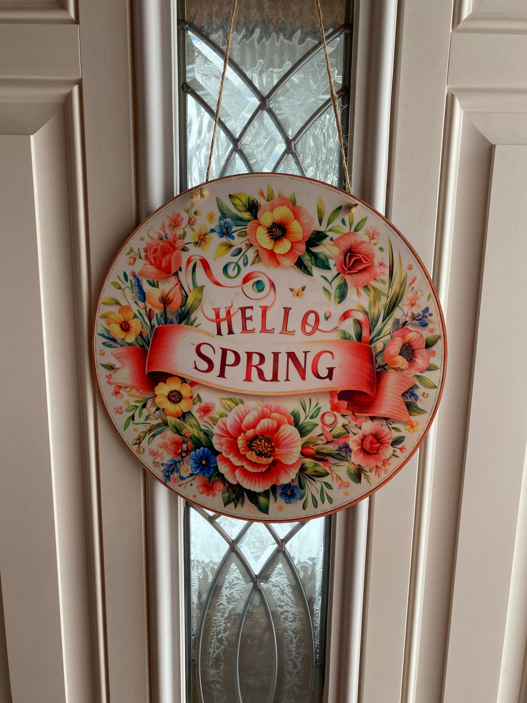 Hello Spring Door Sign