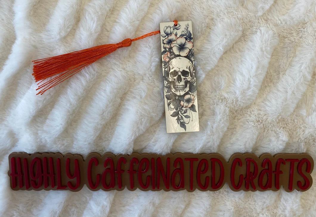Flowers Themed Wooden Bookmark