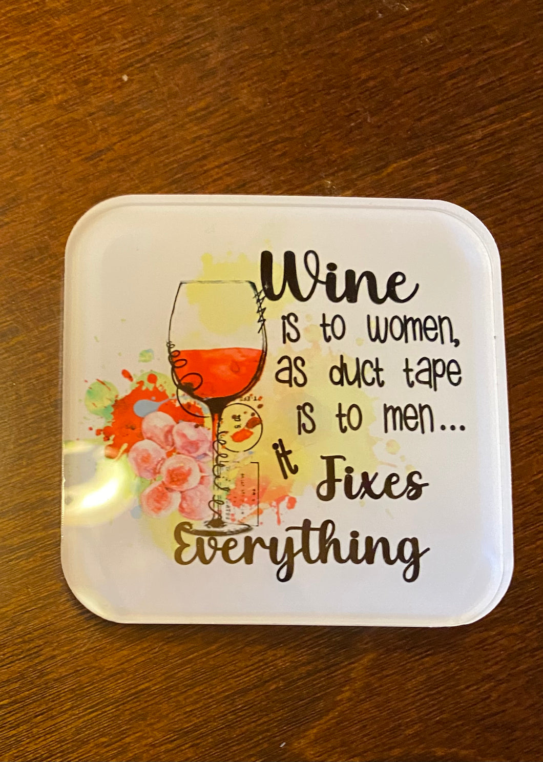 Wine Is To Women Bag Charm