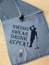 Load image into Gallery viewer, Golf Towel w/ divot tool &amp; putter cover
