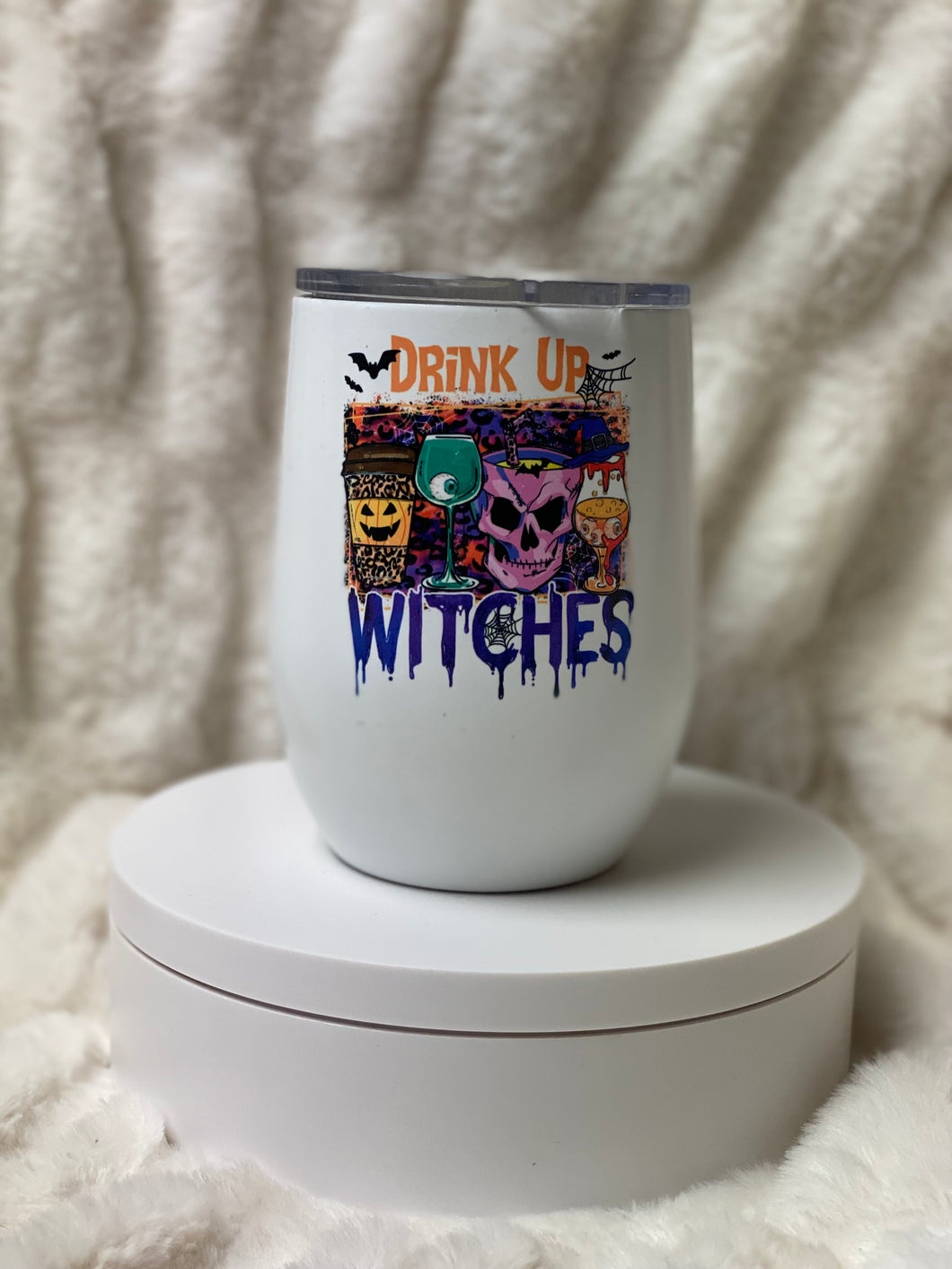 Drink Up Witches Wine Tumbler