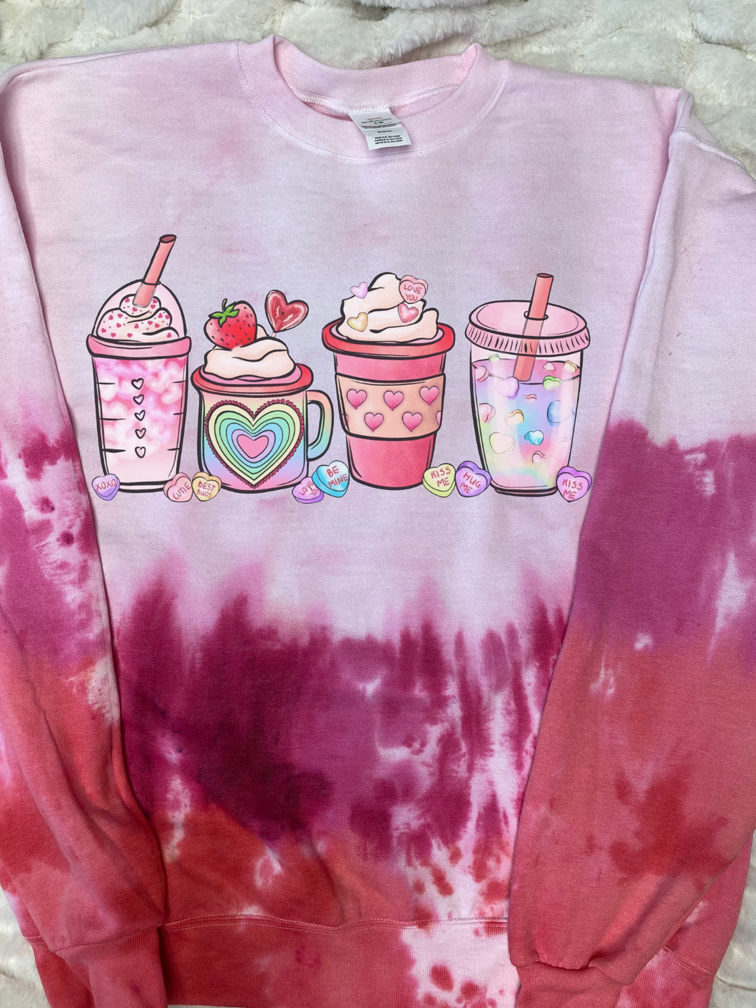 Candy Hearts & Coffee sweatshirt