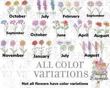 Load image into Gallery viewer, Birth Flower Bouquets
