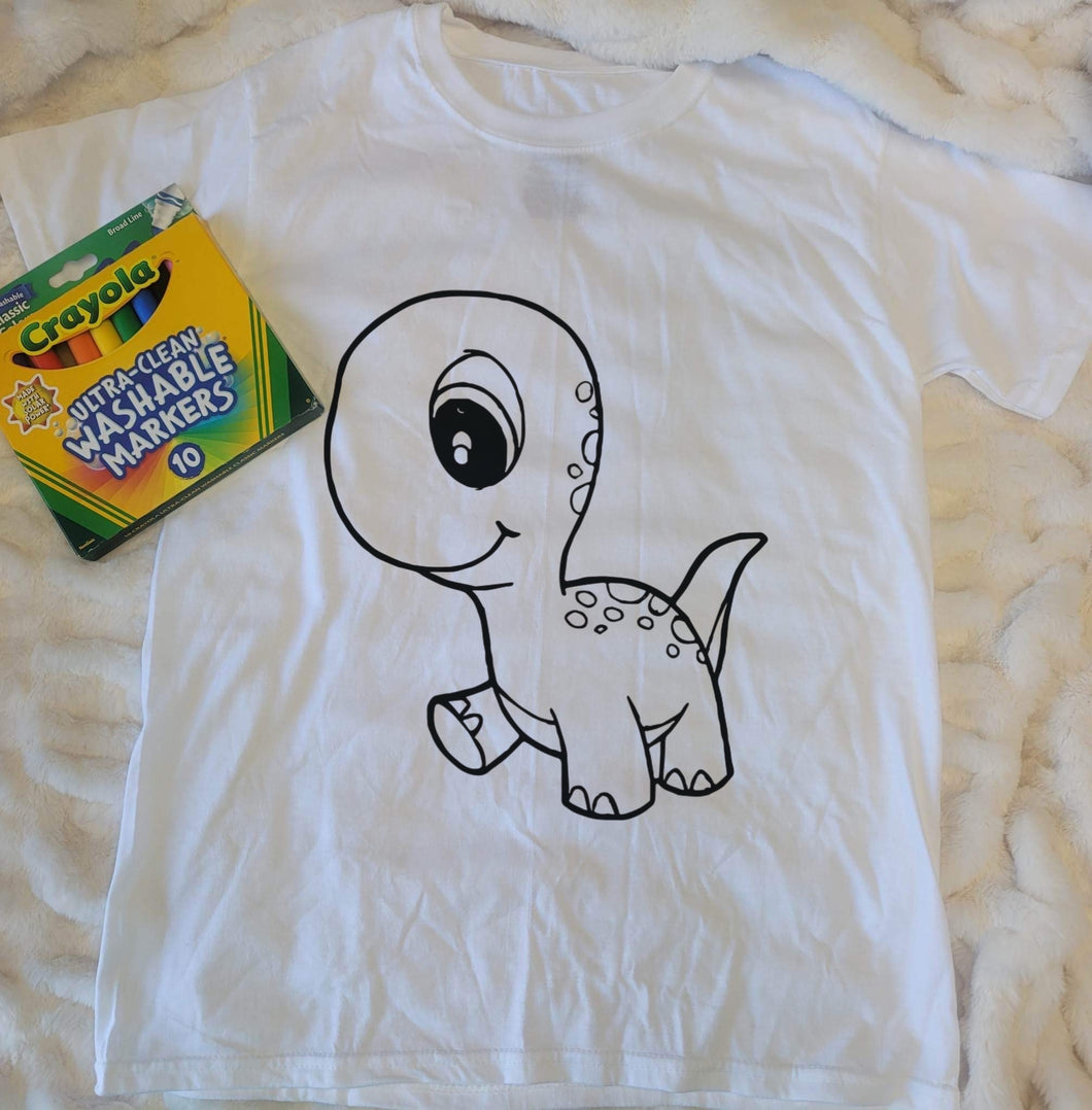 Dino Coloring Youth T-Shirt