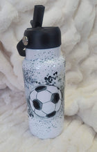 Load image into Gallery viewer, Soccer themed water bottle tumblers
