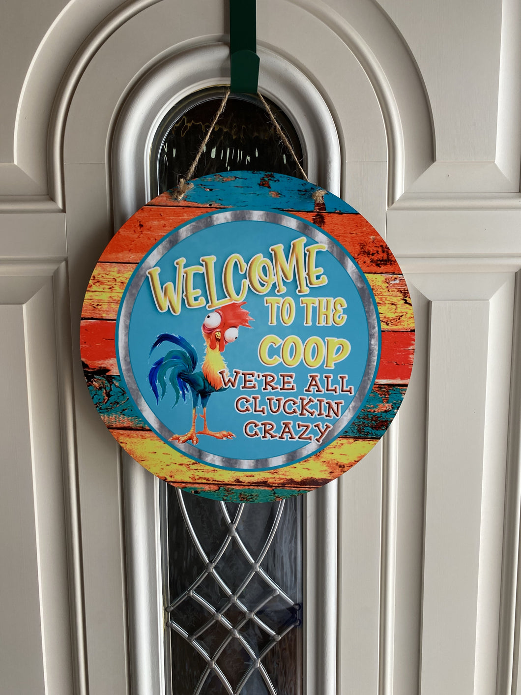 Welcome to the Coop Door Sign