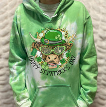 Load image into Gallery viewer, St. Patrick&#39;s Day Highland Cow Sweatshirt
